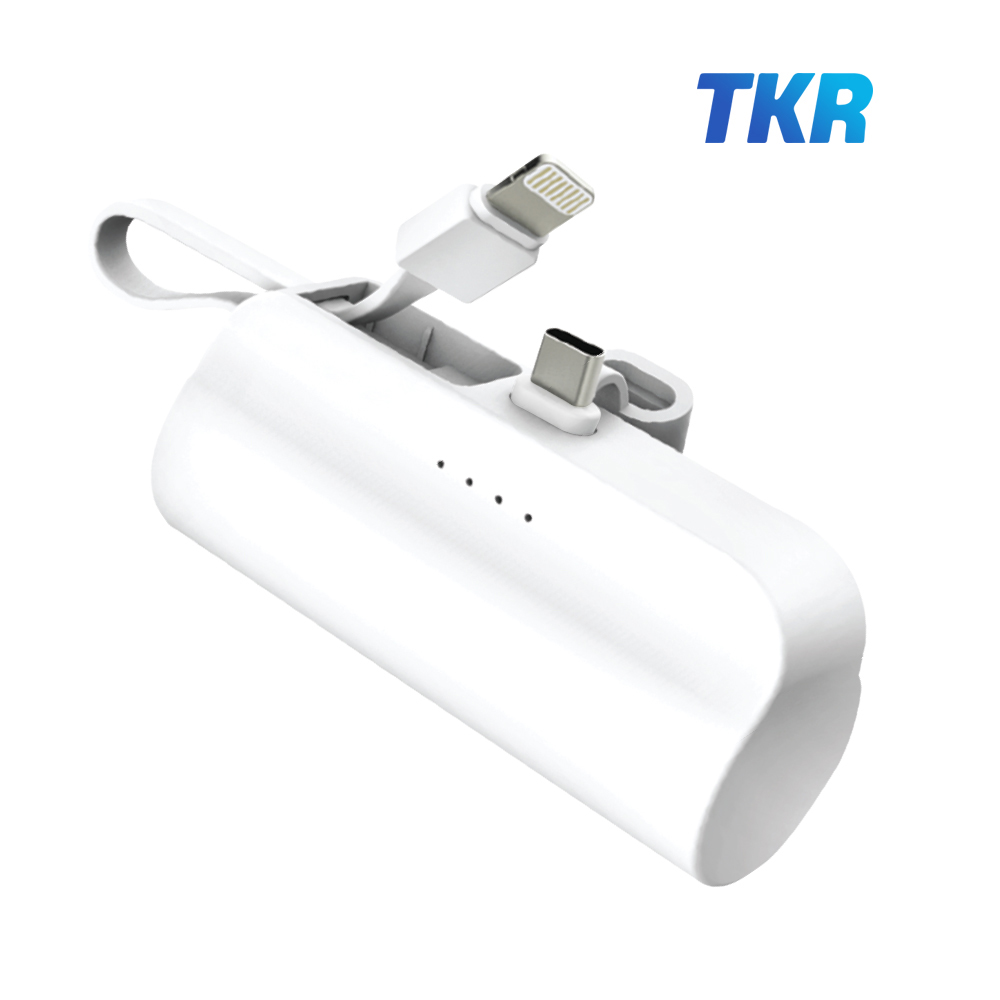 TKR ��ŷ�� 2WAY �������͸� ���͸��� C���� + 8Ÿ�� ���̺� 5000mAh